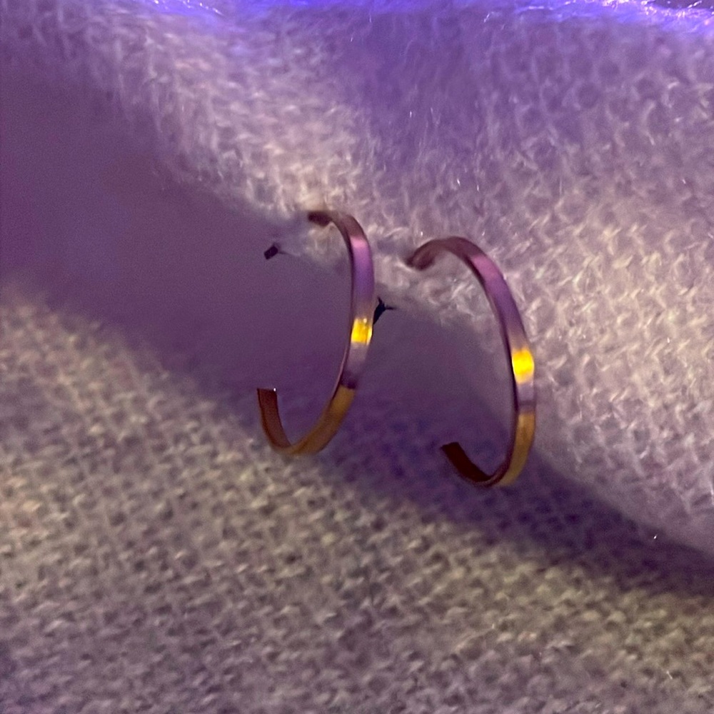 Goldtone hoops